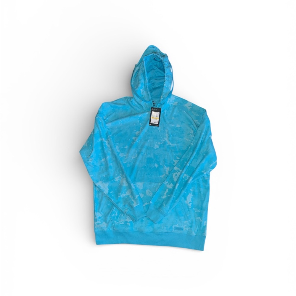 Under Armour Journey Terry Hoodie Sweatshirt Blue Surf $90 Men Size M